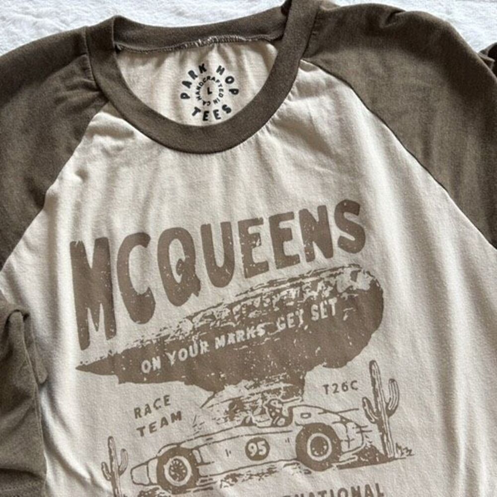 Adult Large Park Hop Tees - Lightning McQueen